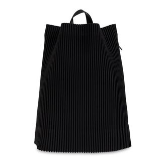 Issey Miyake Backpacks, male, Black, Size: ONE SIZE Drawstring Pleats Bag