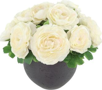 Creative Displays Inc. Handmade Fall Hydrangea & Wheat Arrangement In Glass Vase