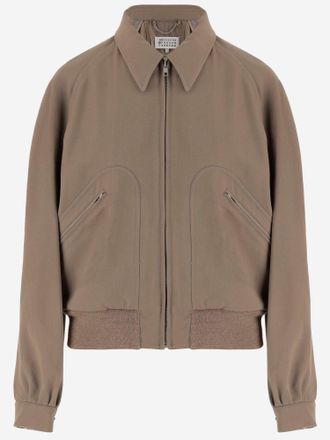Maison Margiela Jacke aus Schurwolle mit Rei&szlig;verschluss