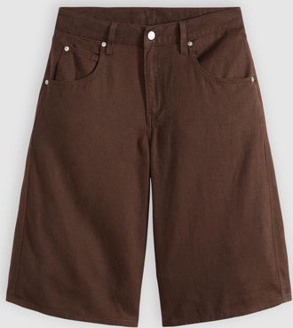 Levi's Super Baggy Long Lightweight Shorts - Womens - 24 - Brown