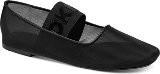 DKNY Dace Mesh Ballet Flat in Black at Nordstrom, Size 6.5