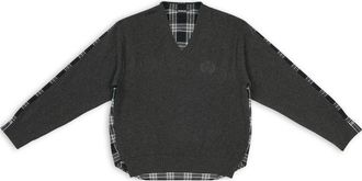Balenciaga Hybrid V-Neck Shirt Anthracite Black White 704271T41301163