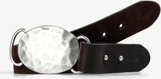 Scalpers Doublelayer Belt in Darkbrown at Nordstrom, Size Small