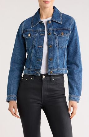 DL1961 Vika Crop Denim Trucker Jacket in North Beach at Nordstrom Rack, Size X-Small