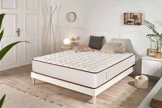 Moonia Colch&oacute;n Viscoel&aacute;stica Air Max Blanco 15 Cm Viscoel&aacute;stico Transpirable Ergon&oacute;mico - 135x200 Cm - Moonia