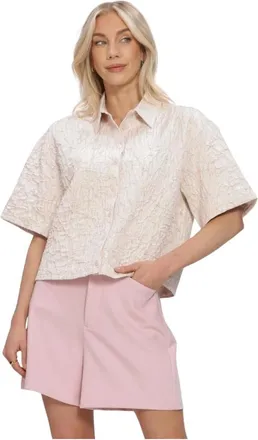 Nukus Nukus, Overhemden, Dames, Roze, XL, Polyester, Leena Blouse