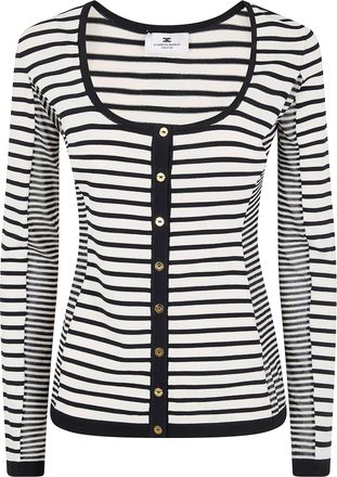 Elisabetta Franchi Tricot Squared Neck Sweater