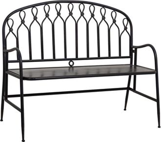 Wanderlust Deco Wanderlust Deco - Banco De Metal Negro 118x56x98