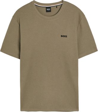 BOSS Boss Waffle Cotton-blend T-shirt - Brown - Xxl