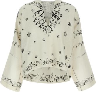 Alberta Ferretti Linen Womens Blouse