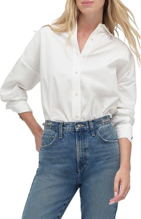 Favorite Daughter Classic Poplin Shirt in White at Nordstrom, Size X-Small