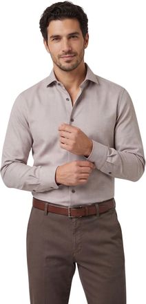 Olymp business overhemd Olymp Luxor 24/7 modern fit bruin