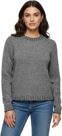 Only ONLFINA LS STITCH O-NECK CC KNT Materialmix, normal geschnitten