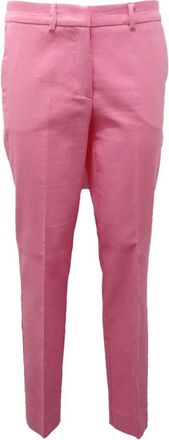 Marella Slim-fit Broeken - Dames - Slim Fit Broeken - Roze - L - Katoen - Broeken