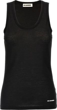 Jil Sander Dames, Tops, Zwart, Maat: XS Katoen