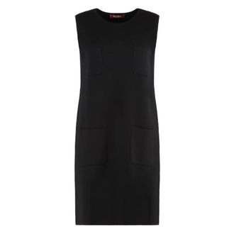 Max Mara Kleedjes, Dames, Zwart, M, Parata Gebreide Jurk