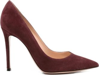 Gianvito Rossi Koninklijk Bruin Su&egrave;de Pumps met Puntneus - Dames - Pumps - Bruin - 40 EU - Su&egrave;de - Schoenen
