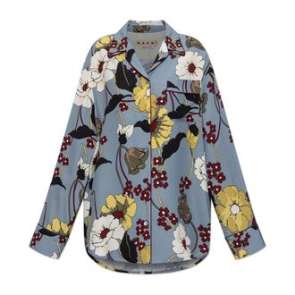 Marni Shirts, female, Multicolor, Size: XS Patterned Shirt