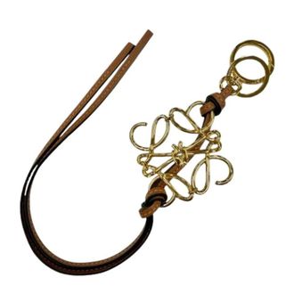 Loewe Pre-owned Stoffen sleutelhanger - Dames - Pre-owned - Geel - Maat: ONE Size