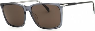 David Beckham Mens Grey Rectangular Sunglasses DB1145GS