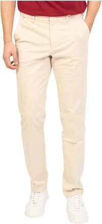 HUGO BOSS Slim Fit Chino Broek - Heren - Chinos - Beige - M - Katoen - Broeken