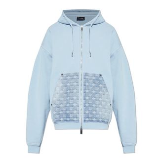 Dsquared2 Zip-throughs, male, Blue, Size: 2XL The Hoodie
