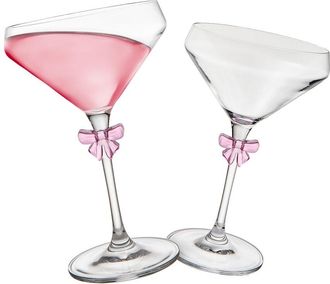 Godinger Set Of 2 Bow Coupes