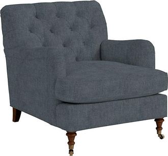 Ballard Designs Maggie Chair - In Stock - Bennett Slate Crypton - Ballard Designs