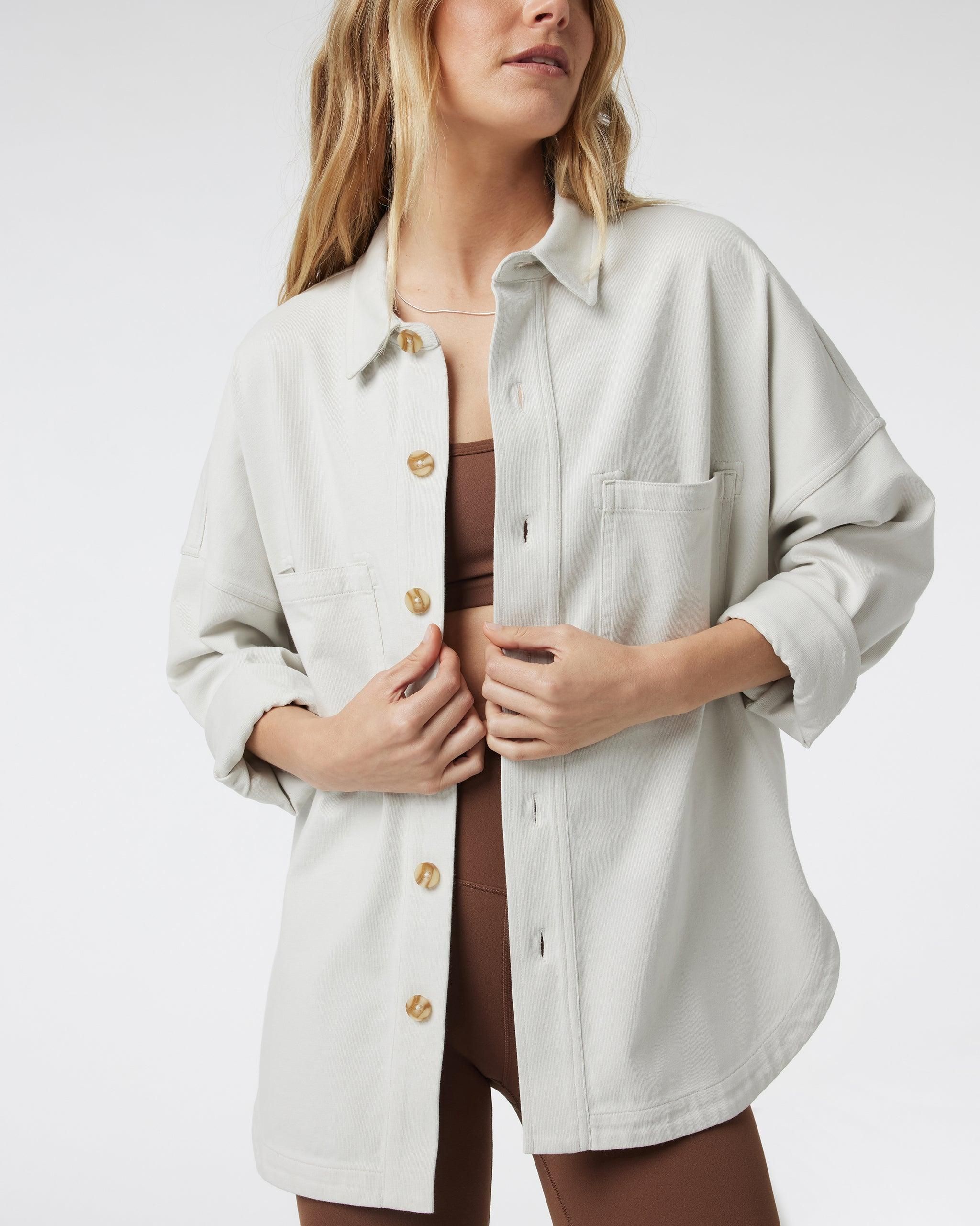 Tシャツ・カットソー THE ATTICO Dark grey wool blend Eliza shirt Gray Eliza asymmetric wool-blend shirt | THE ATTICO | NET-A