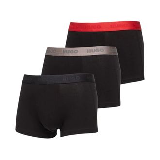 HUGO BOSS Ondergoed, Heren, Zwart, XL, Katoen, Tripack Boxer Cotton Stretch