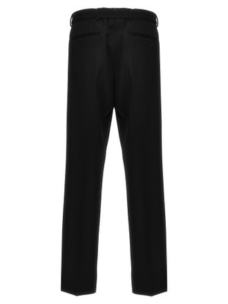 Prada Mens Black Virgin Wool Dress Pants