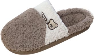 Generic Mens Slippers Slip Ons Non-Slip Fleece Indoor & Outdoor Slippers Mens Wide Fit Stylish Cozy Casual House Shoes Men Memory Foam Funny Soft Sole Footwea