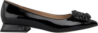 Alma En Pena Platte schoen cirkelvormig ornament - Dames - Ballerinas - Zwart - 42 EU - Schoenen