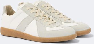 Maison Margiela Replica leather and suede sneakers