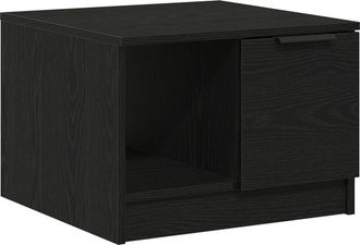 vidaXL Vidaxl - Mesa De Caf&eacute; Roble Negro 50 X 50 X 36 Cm Madera Contrachapada