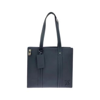 Louis Vuitton Pre-owned LV Aerogram Takeoff Calf Tote Bag - Pre-owned - Mujer - Azul - ONE SIZE