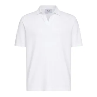 D4.0 Polo Shirts, male, White, Size: 2XL Cotton Polo Shirt