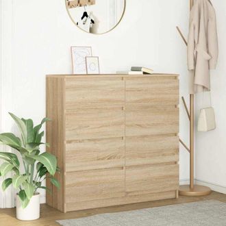 vidaXL vidaXL Credenza Rovere Sonoma 100x35x99 cm in Legno Multistrato
