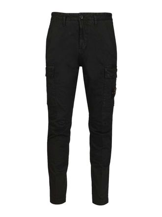 Stone Island Cargo Trousers In Broken Cotton Twill