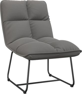 vidaXL Silla Con Estructura De Metal Terciopelo Gris Claro Vidaxl