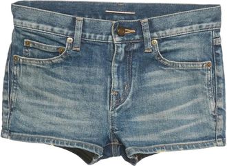 Saint Laurent Shorts denim - Blu