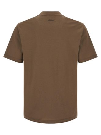 Brioni Pure Cotton T-Shirt - Brown