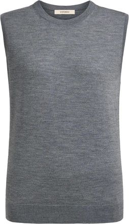 12 Storeez Gebreide spencer - Grijs