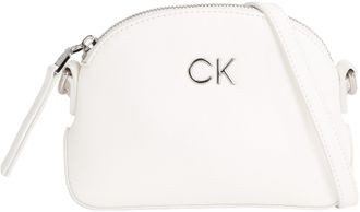 Calvin Klein Womens Ck Daily Small Dome Pebble Crossovers, Bright White, One Size