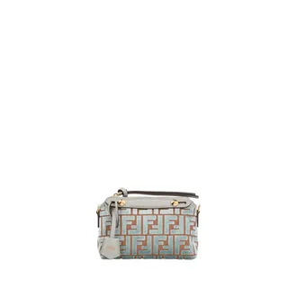 Fendi Handbags, female, Gray, ONE SIZE, Mini By The Way Zucca Velvet