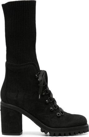 Le Silla St. Moritz 90mm suede boots - women - Suede - 42 - Black