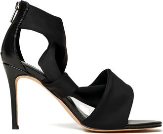 Twin-Set 90 mm sandalen met gekruiste bandjes - Zwart