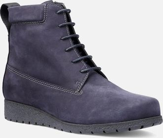 Hotter Womens Horsham Womens Lace Up Boots - Navy - Size: 6