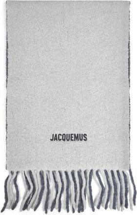 Jacquemus Gradient-effect Alpaca Wol Sjaal - Heren - Wintersjaals - Grijs - ONE Size - Wol - Accessoires