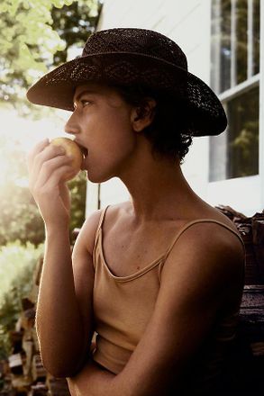 Anthropologie Straw Rancher Hat